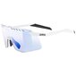 Uvex Pace Stage S V Sport Zonnebril Mat Wit met Mirror Blue Lens