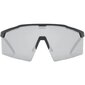 Uvex Flowline Sport Zonnebril Mat Zwart met Miror Silver Lens