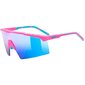 Uvex Flowline Sport Zonnebril Mat Roze met Mirror Blue Lens