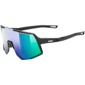Uvex Sequenze Sport Zonnebril Mat Zwart met Mirror Green Lens
