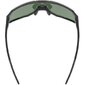 Uvex Sequenze Sport Zonnebril Mat Zwart met Mirror Green Lens
