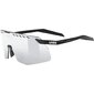 Uvex Pace Stage S Sport Zonnebril Mat Zwart met Mirror Silver Lens
