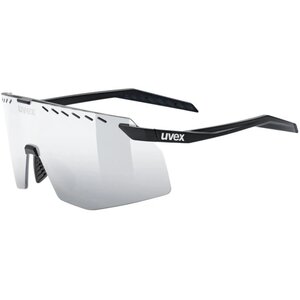 Uvex Pace Stage Sport Zonnebril Mat Zwart met Mirror Silver Lens