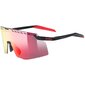 Uvex Pace Stage Sport Zonnebril Mat Zwart met Mirror Red Lens