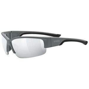 Uvex Sportstyle 215 Sport Zonnebril Mat Grijs met lTM Silver Lens
