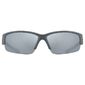 Uvex Sportstyle 215 Sport Zonnebril Mat Grijs met lTM Silver Lens