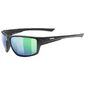 Uvex Sportstyle 230 Sport Zonnebril Mat Zwart met Mirror Green Lens