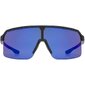 Uvex Ramp Sport Zonnebril Mat Zwart met Mirror Blue Lens