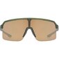 Uvex Ramp Sport Zonnebril Mat Olijfgroen met Mirror Gold Lens