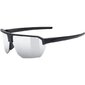 Uvex Vectiv Set Sport Zonnebril Mat Zwart met Mirror Silver Lens