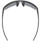 Uvex Vectiv Set Sport Zonnebril Mat Zwart met Mirror Silver Lens