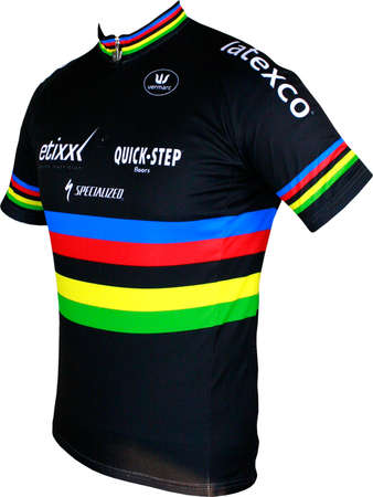 Vermarc Etixx-Quickstep Fietsshirt Korte Mouwen Wereldkampioen
