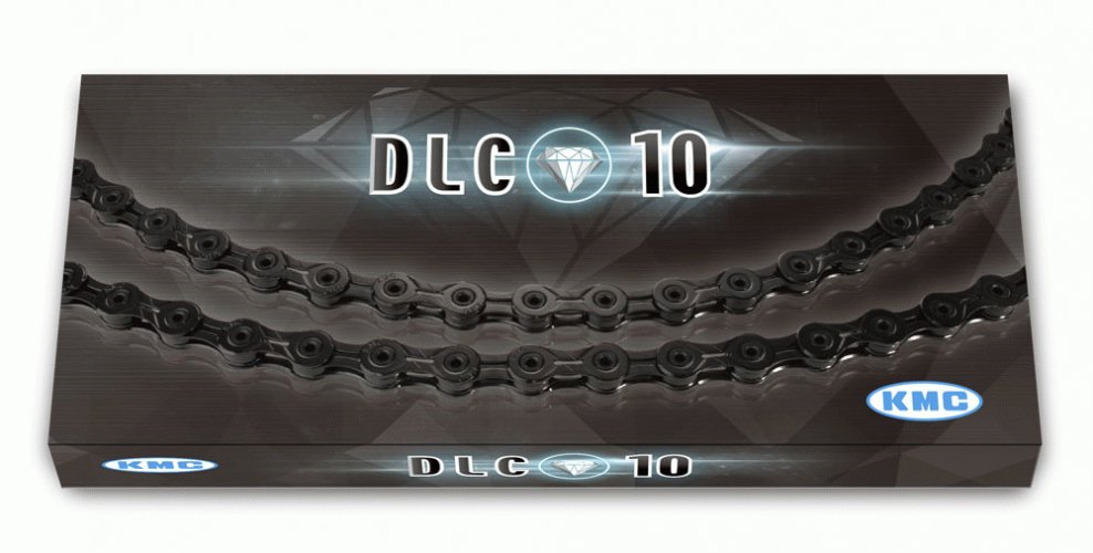 KMC DLC 10 Fietsketting 10-Speed Zwart