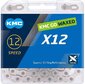 KMC X12 Waxed Fietsketting Zilver 126 Schakels