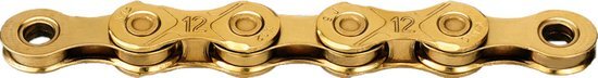 KMC X12 Waxed Fietsketting Goud 126 Schakels