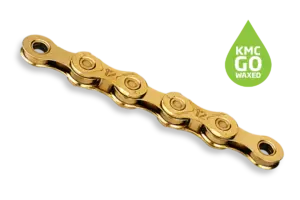 KMC X12 Waxed Fietsketting Goud 126 Schakels