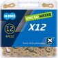 KMC X12 Waxed Fietsketting Goud 126 Schakels