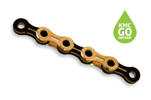 KMC X11SL Waxed Fietsketting Goud/Zwart 118 Schakels