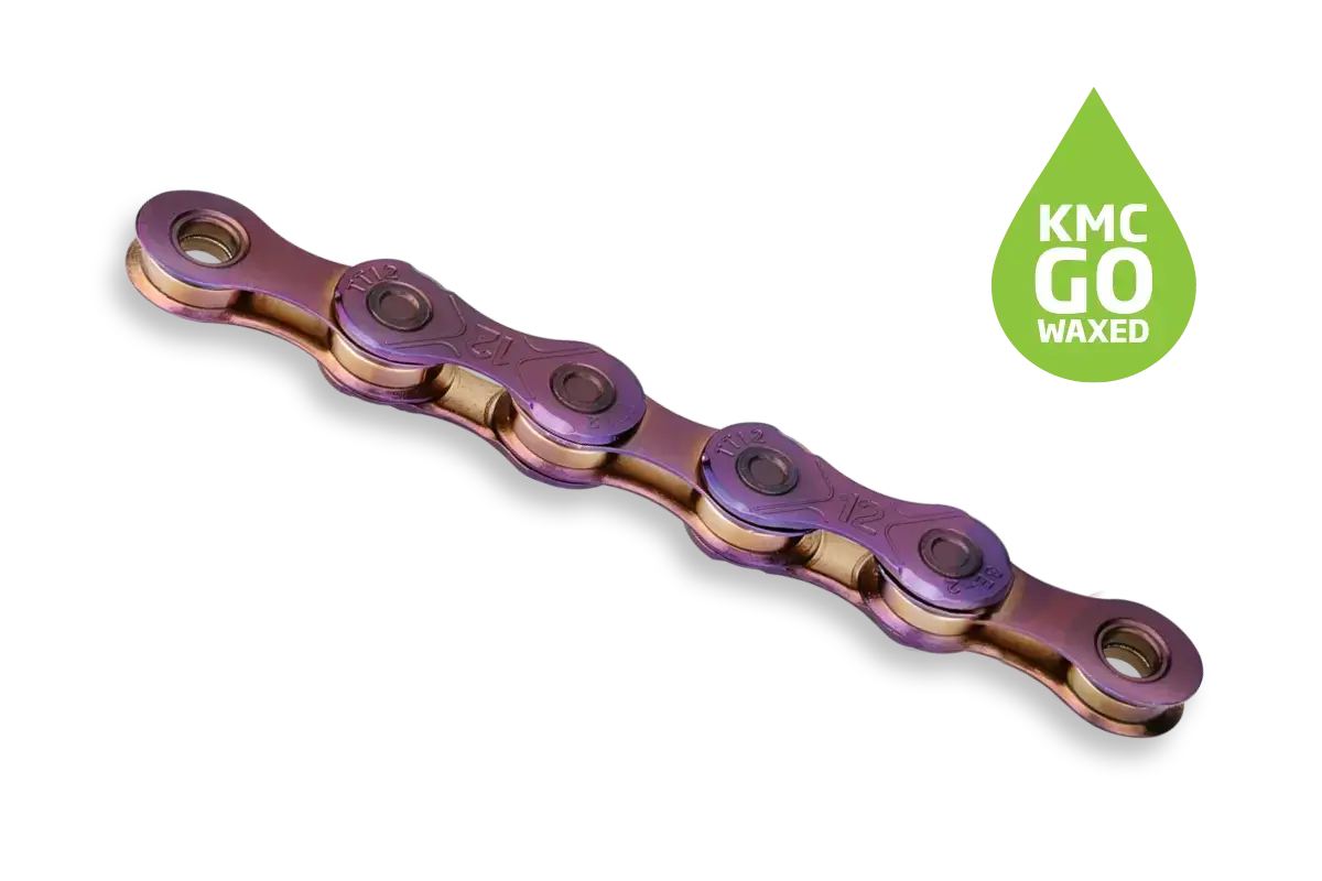 KMC TT12 Waxed Fietsketting Chroom 126 Schakels
