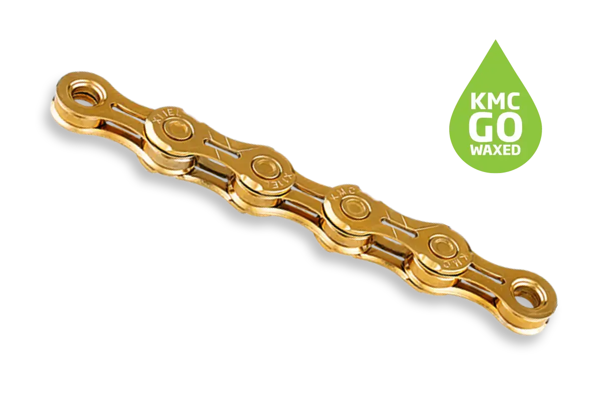 KMC X11EL Waxed Fietsketting Goud 118 Schakels