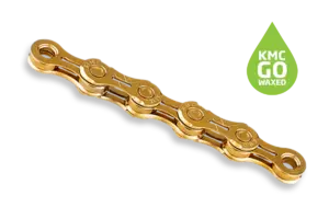 KMC X11EL Waxed Fietsketting Goud 118 Schakels