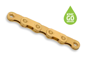 KMC X-FLAT 12-/13 Speed Fietsketting Waxed 126 Schakels Goud