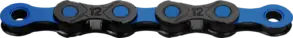 KMC DLC 11 Waxed Fietsketting Blauw/Zwart 118 Schakels