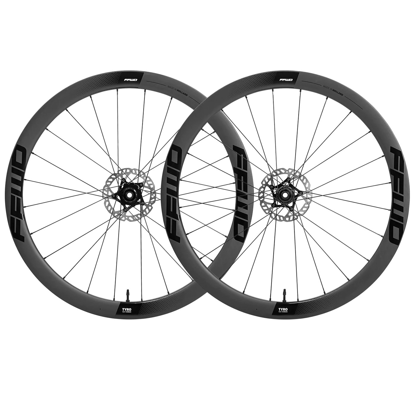 Fast Forward Tyro 2.0 FCC 45mm Disc Clincher Wielset met FFWD Naaf