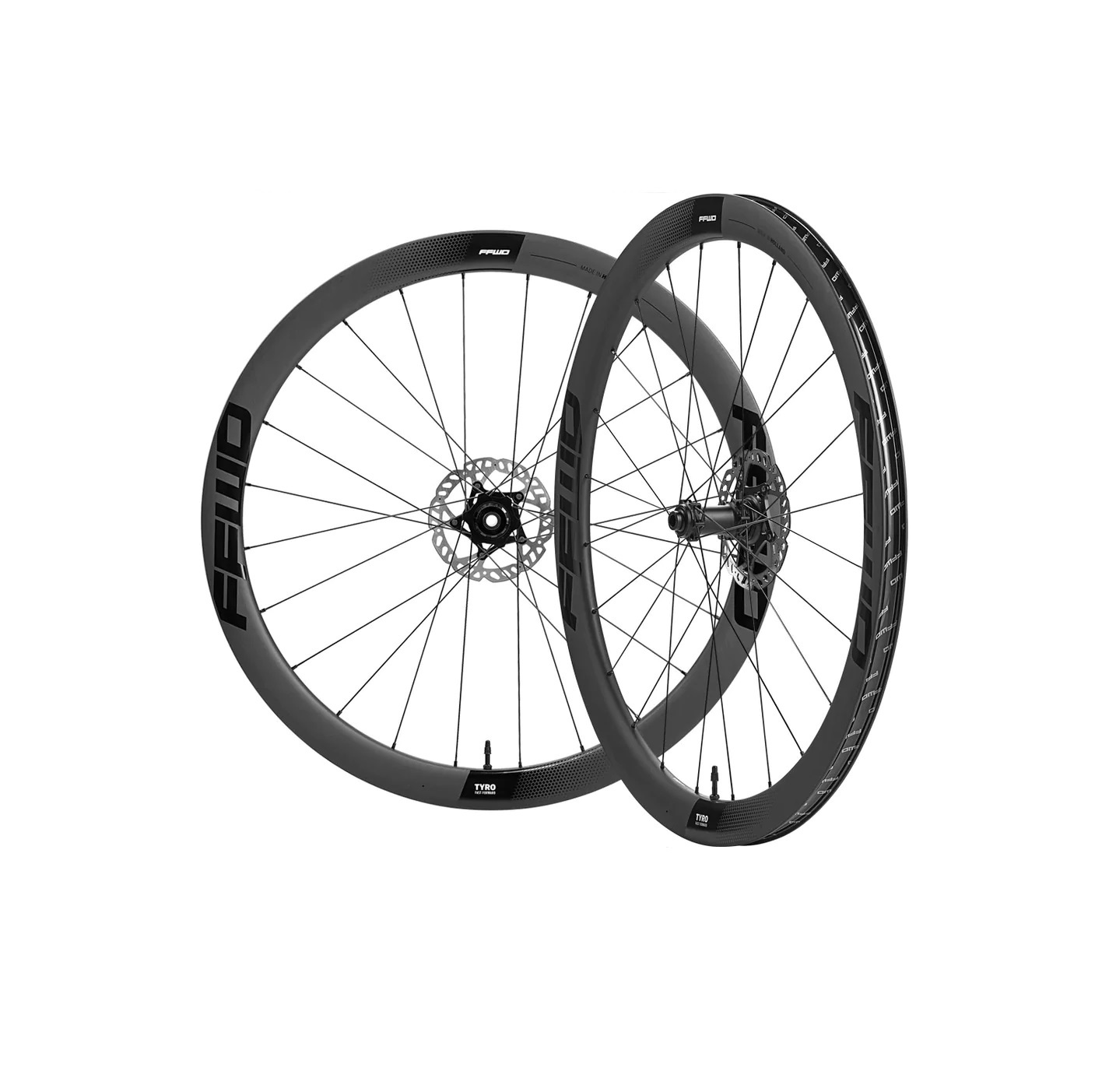 Fast Forward Tyro 2.0 FCC 45mm Disc Clincher Wielset met FFWD Naaf