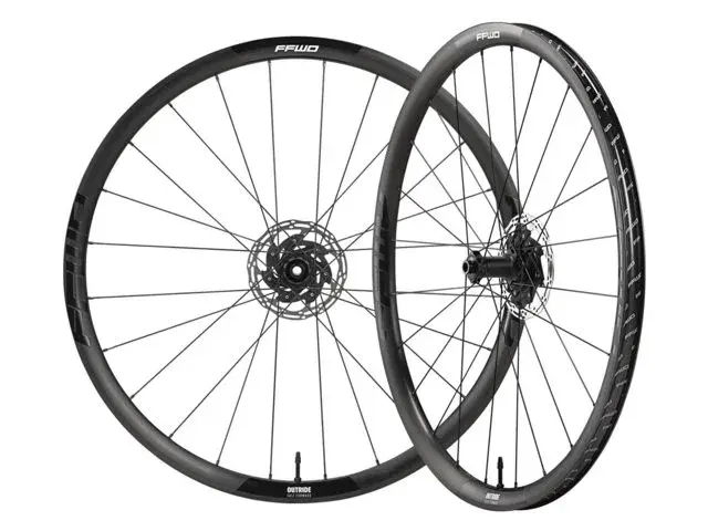 Fast Forward Outride Alu 30mm Race/Gravel Wielset Zwart