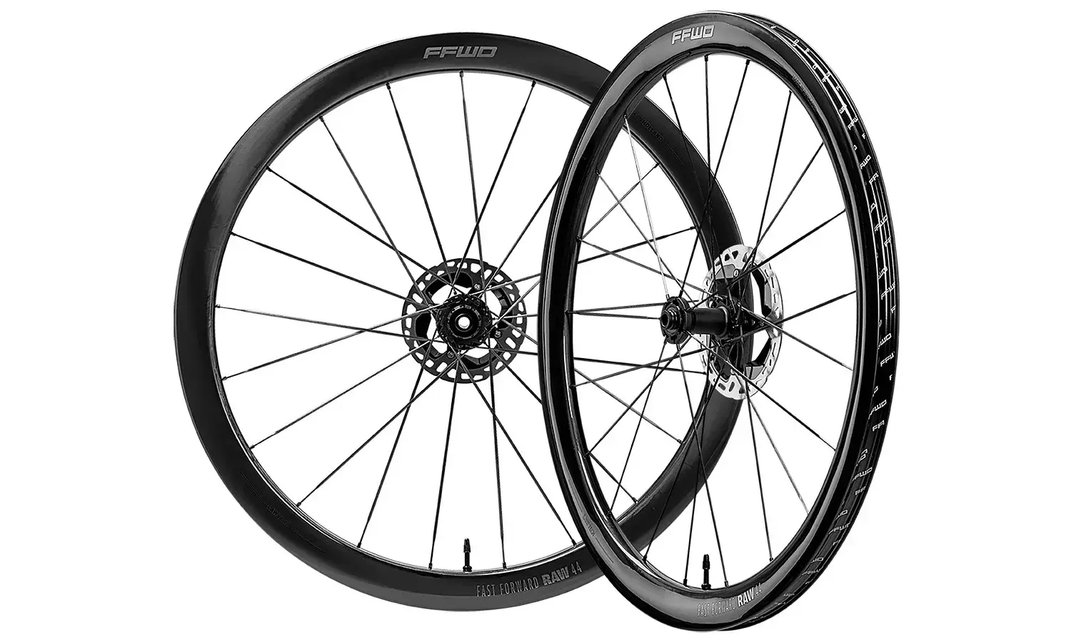 Fast Forward Raw44 FFC 44mm Disc Wielset Glossy Zwart