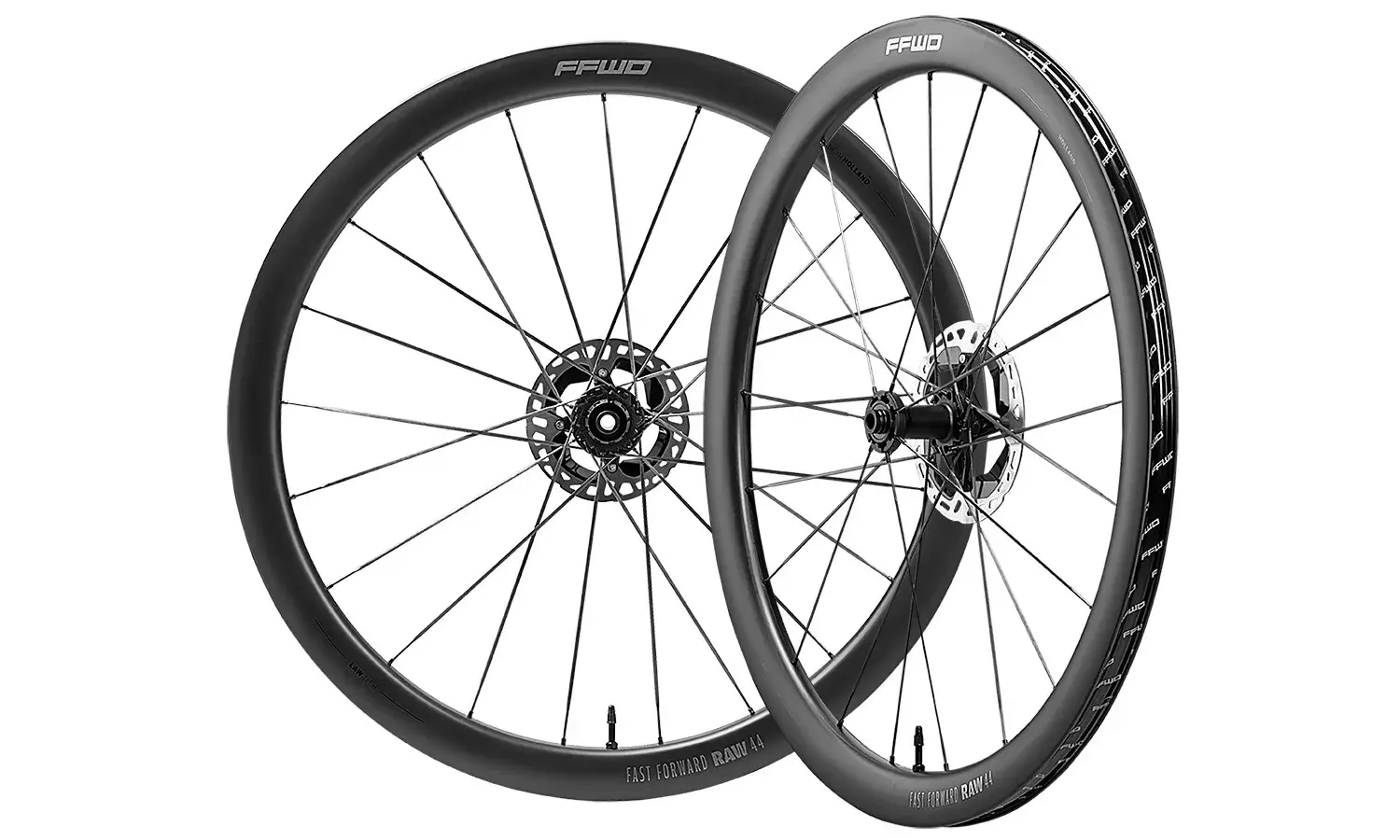 Fast Forward Raw44 FFC 44mm Disc Wielset Mat Zwart