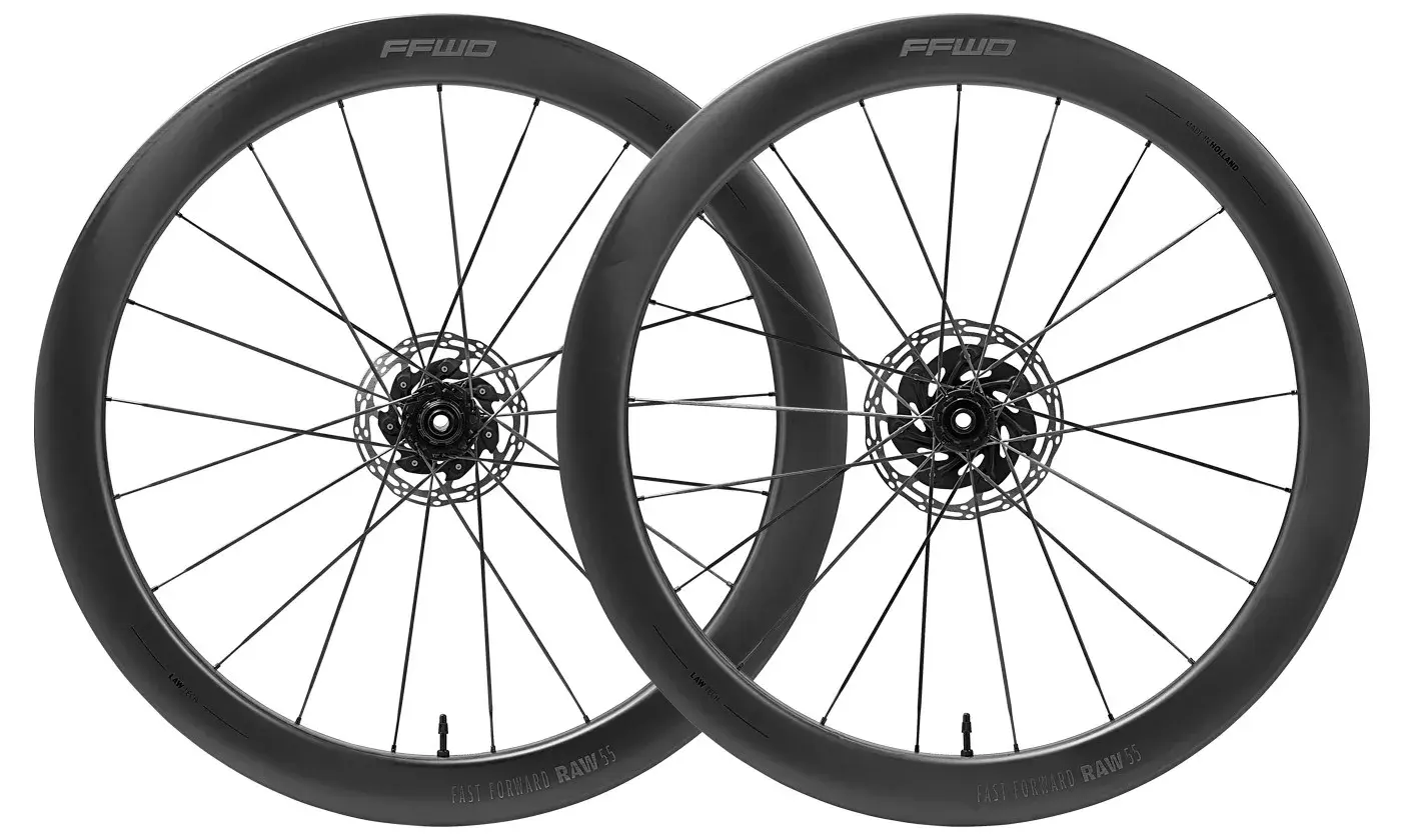Fast Forward Raw55 FFC 55mm Disc Wielset Mat Zwart
