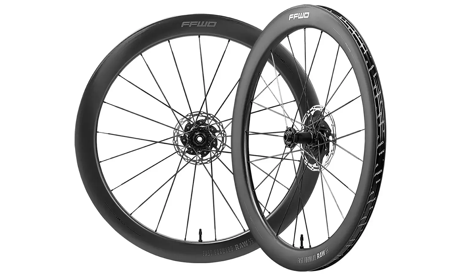 Fast Forward Raw55 FFC 55mm Disc Wielset Mat Zwart