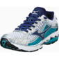 Mizuno Wave Rider 15 (2A) Narrow White/Blue Depths/Lapis Dames Hardloopschoen