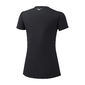 Mizuno Impulse Core Hardloopshirt Korte Mouwen Zwart/Zilver Dames