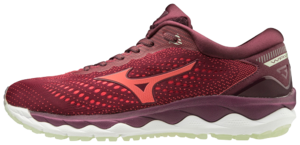 Mizuno Wave Sky 3 Hardloopschoenen Rood/Wit Dames