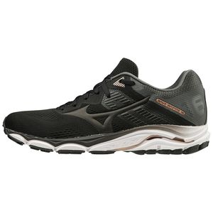 Mizuno Wave Inspire 16 Hardloopschoenen Zwart/Grijs Dames