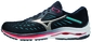 Mizuno Wave Rider 24 Hardloopschoenen Zwart/Rood/Blauw Heren