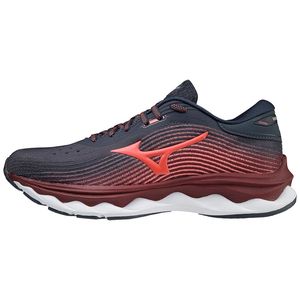 Mizuno Wave Sky 5 Hardloopschoenen Zwart/Rood/Grijs Dames