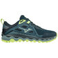 Mizuno Wave Mujin 8 Trail Hardloopschoenen Blauw/Groen Heren