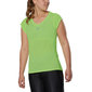 Mizuno Aero Hardloopshirt Korte Mouwen Limegroen Dames
