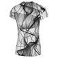 Mizuno Graphic Hardloopshirt Korte Mouwen Wit/Zwart Dames