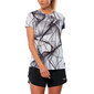 Mizuno Graphic Hardloopshirt Korte Mouwen Wit/Zwart Dames