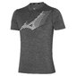 Mizuno Core Graphic RB Hardloopshirt Korte Mouwen Grijs Heren
