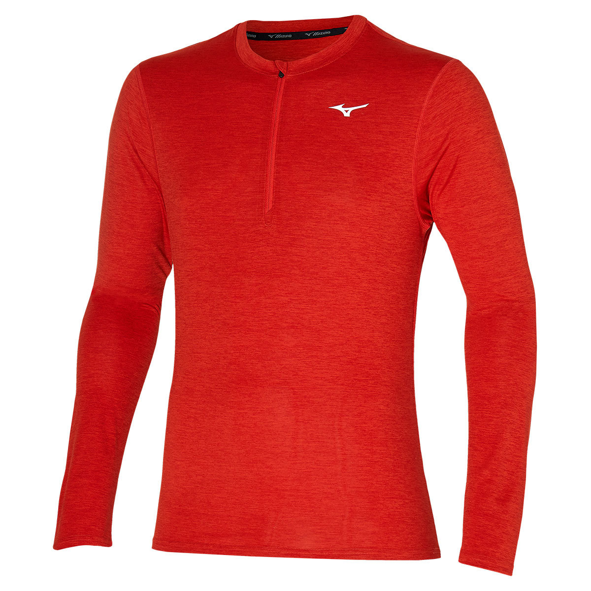 Mizuno Impulse Core HZ Hardloopshirt Lange Mouwen Rood Heren