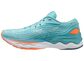Mizuno Wave Skyrise 4 Hardloopschoenen Blauw/Wit/Oranje Dames
