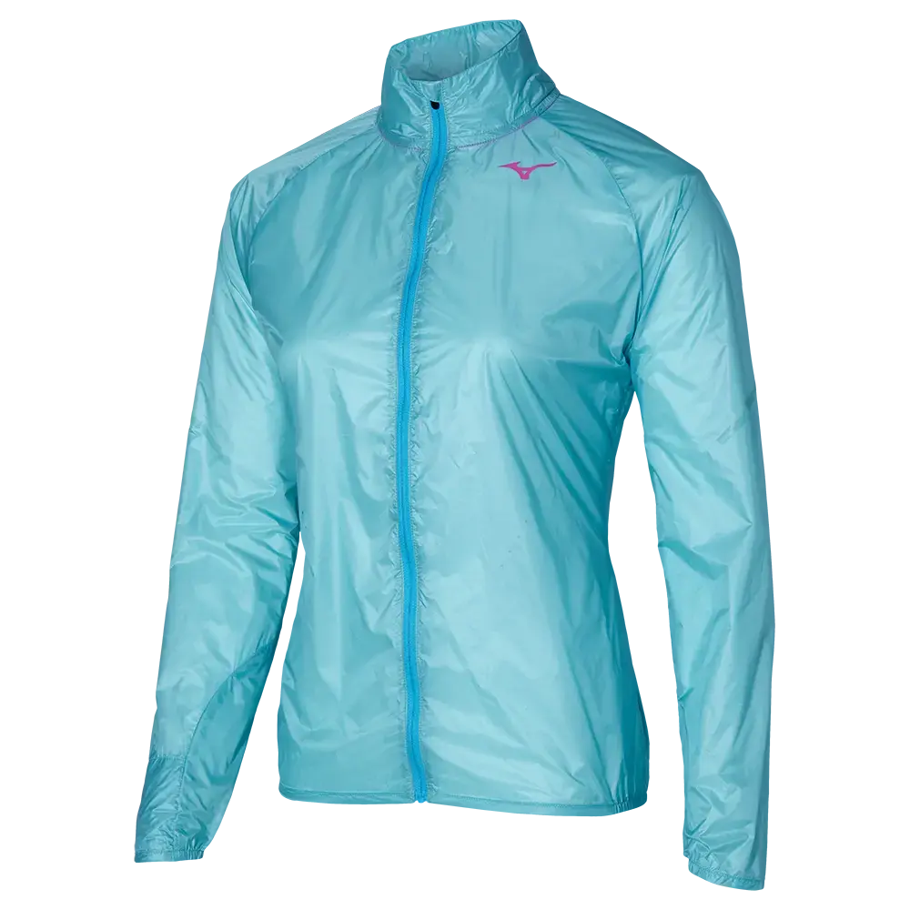 Mizuno Aero Hardloopjack Blauw Dames