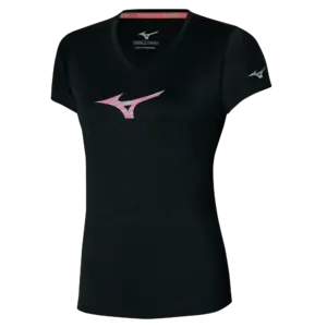 Mizuno Impulse Core RB Hardloopshirt Korte Mouwen Zwart Dames