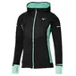 Mizuno Warmalite Hybrid FZ Hardloopshirt Lange Mouwen Zwart/Groen Dames
